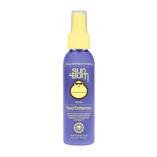 Sun Bum Blonde Tone Enhancer 4 oz – Neutralizes Brass, Boosts Shine & Protects Blonde Hair from UV Damage – Paraben-Free & Cruelty-Free