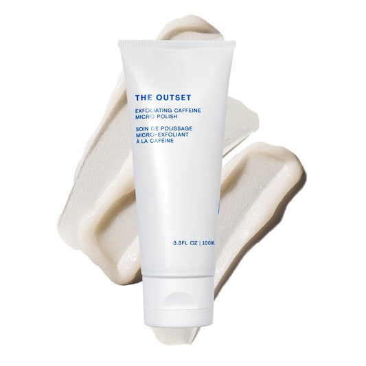 The Outset Exfoliating Caffeine Micro Polish – Gentle, Fragrance-Free Face Scrub for All Skin Types, Vegan & Gluten-Free, 3.3 fl oz