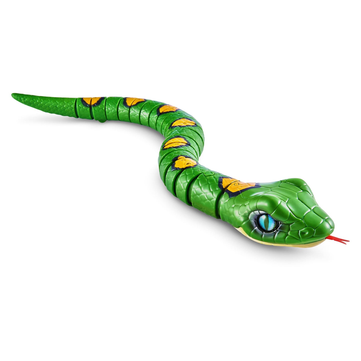 Robo Alive Slithering Snake Series 3 Green by ZURU Battery-Powered Robotic Light Up Reptile Toy That Moves (Green),7150B