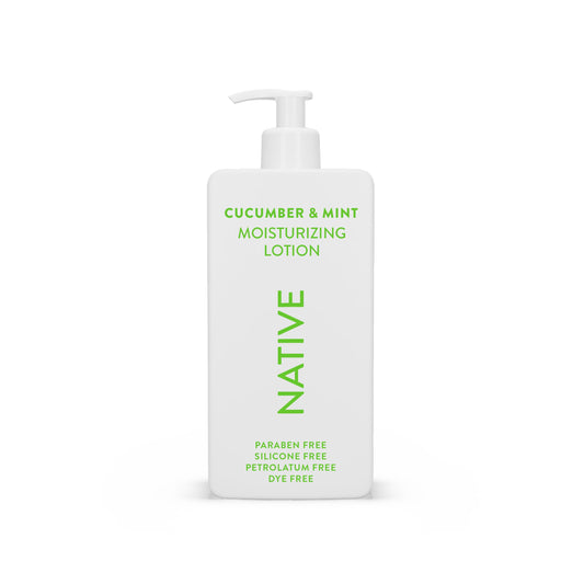 Native Body Lotion Contains Naturally Derived Plant-Based Moisturizers for Women and Men | Restores Dry Skin, Cucumber & Mint, 16.5 fl oz