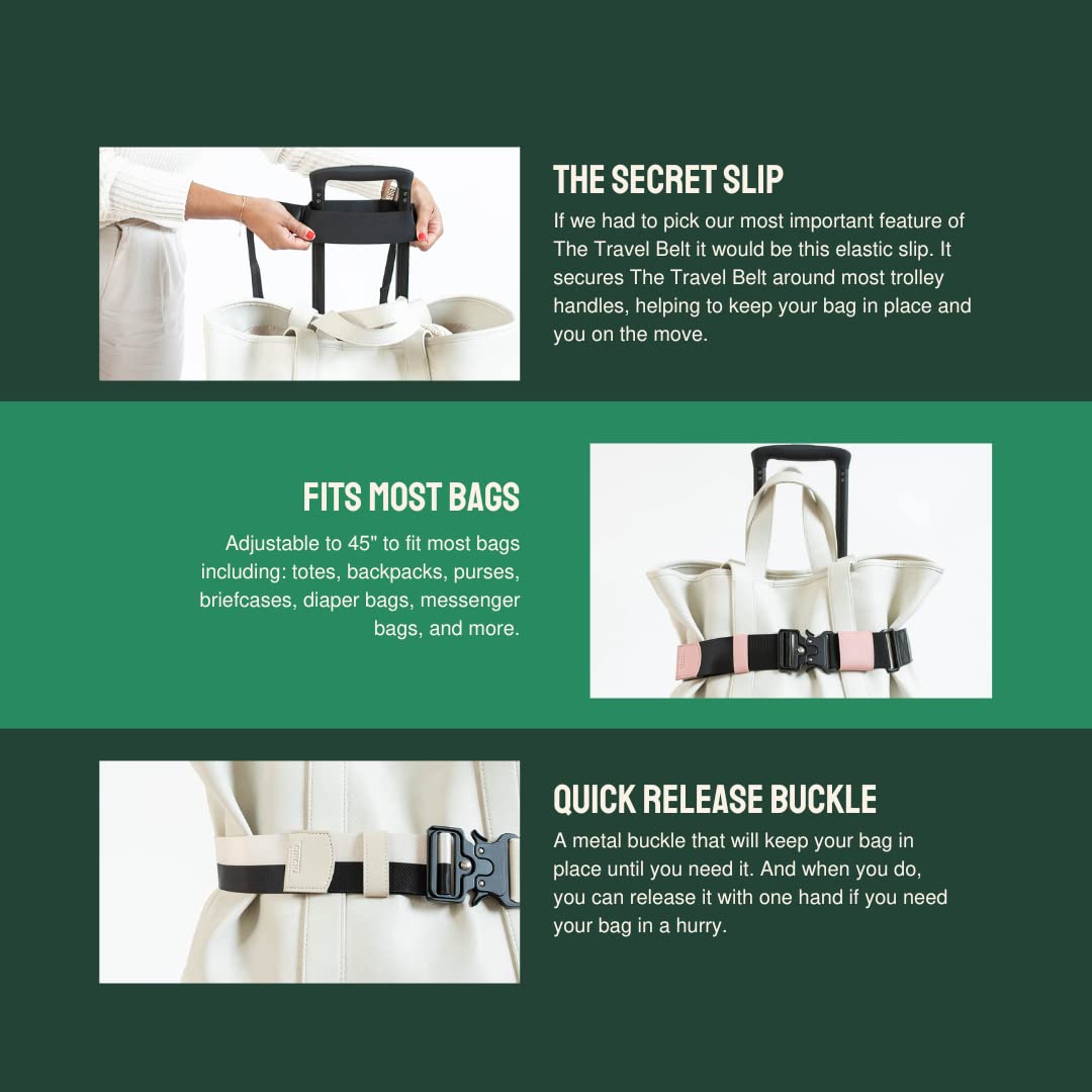 The Original Cincha Travel Belt – Add-a-Bag Luggage Strap for Carry-On, Suitcase & Travel Accessories for Men & Women, As Seen on Shark Tank