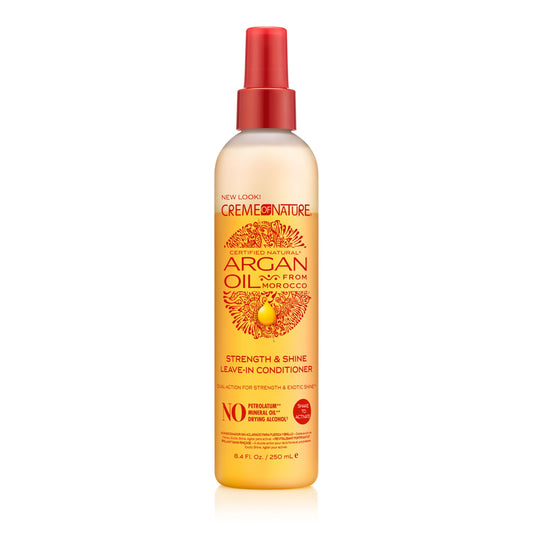 Creme of Nature, Argan Oil Leave In Conditioner, Detangling and Conditioning Formula for Normal Hair 8.45 Fl Oz