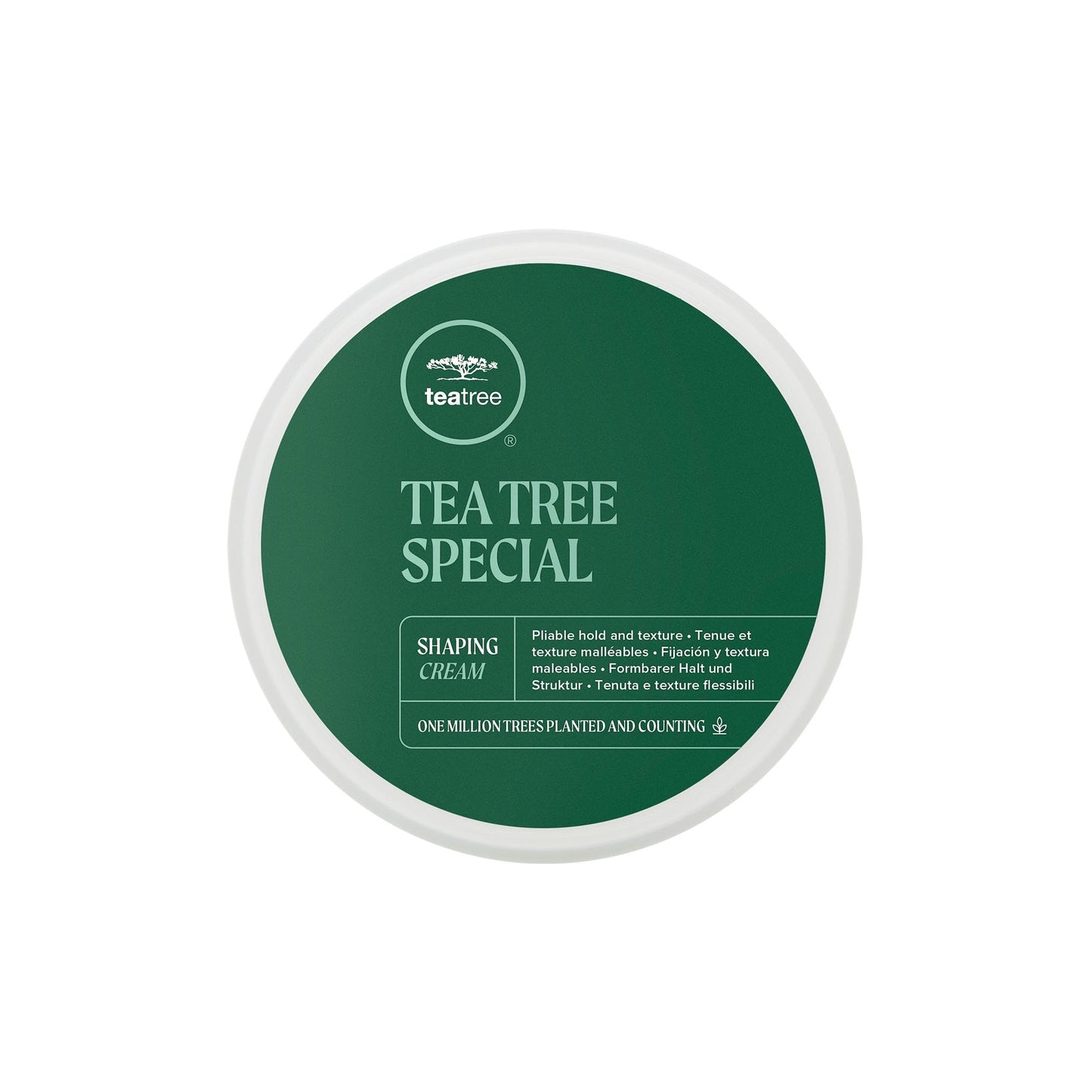 Tea Tree Shaping Cream, Hair Styling Cream, Long-Lasting Hold, Matte Finish, For All Hair Types, 3 oz