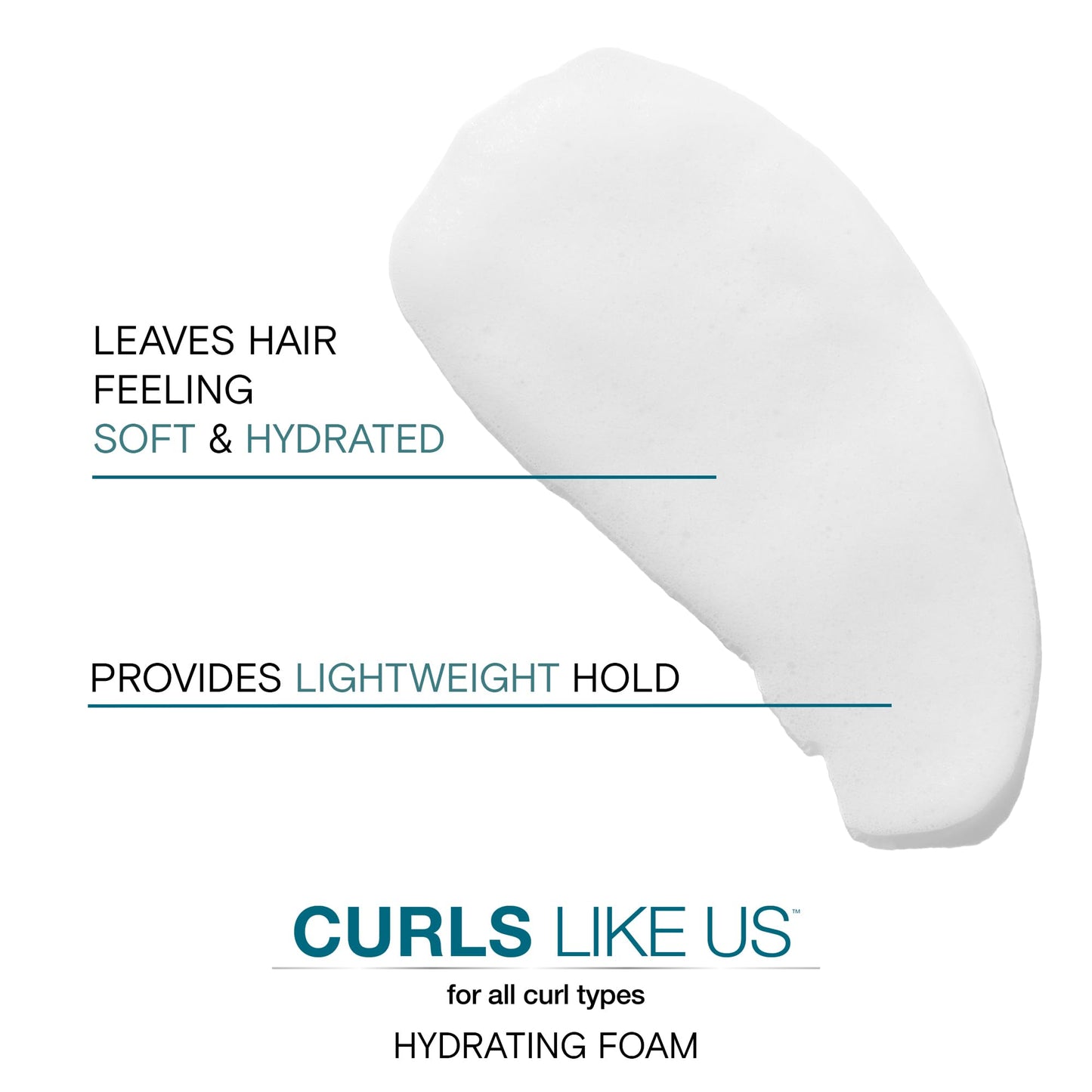 Joico Curls Like Us Smooth & Bounce Curl Foam | Hydrating Curl Enhancer for Curly Hair | Reduces Frizz, Adds Shine & 72-Hour Humidity Protection | 6.7 Fl Oz