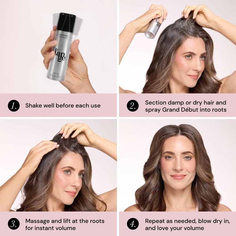 L'ANGE HAIR Grand Début Root Booster | Volumizing Thickening Spray Foam for Fine Hair | Strong Hold, Lift & Texture | Lightweight, Long-Lasting Finish