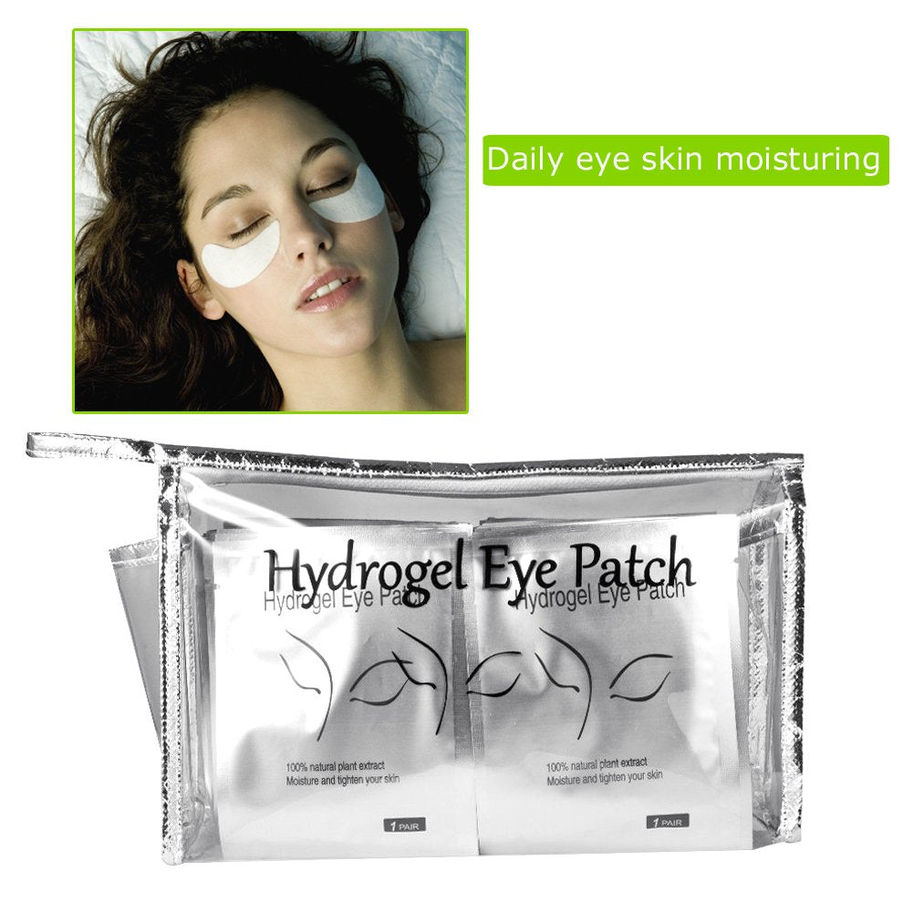 Qleng Eye Pads Lash Extensions Kit, 110 Pairs Hydrogel Patch Gel Pad Beauty Makeup Tool for Under Eyes Eyelash Extension