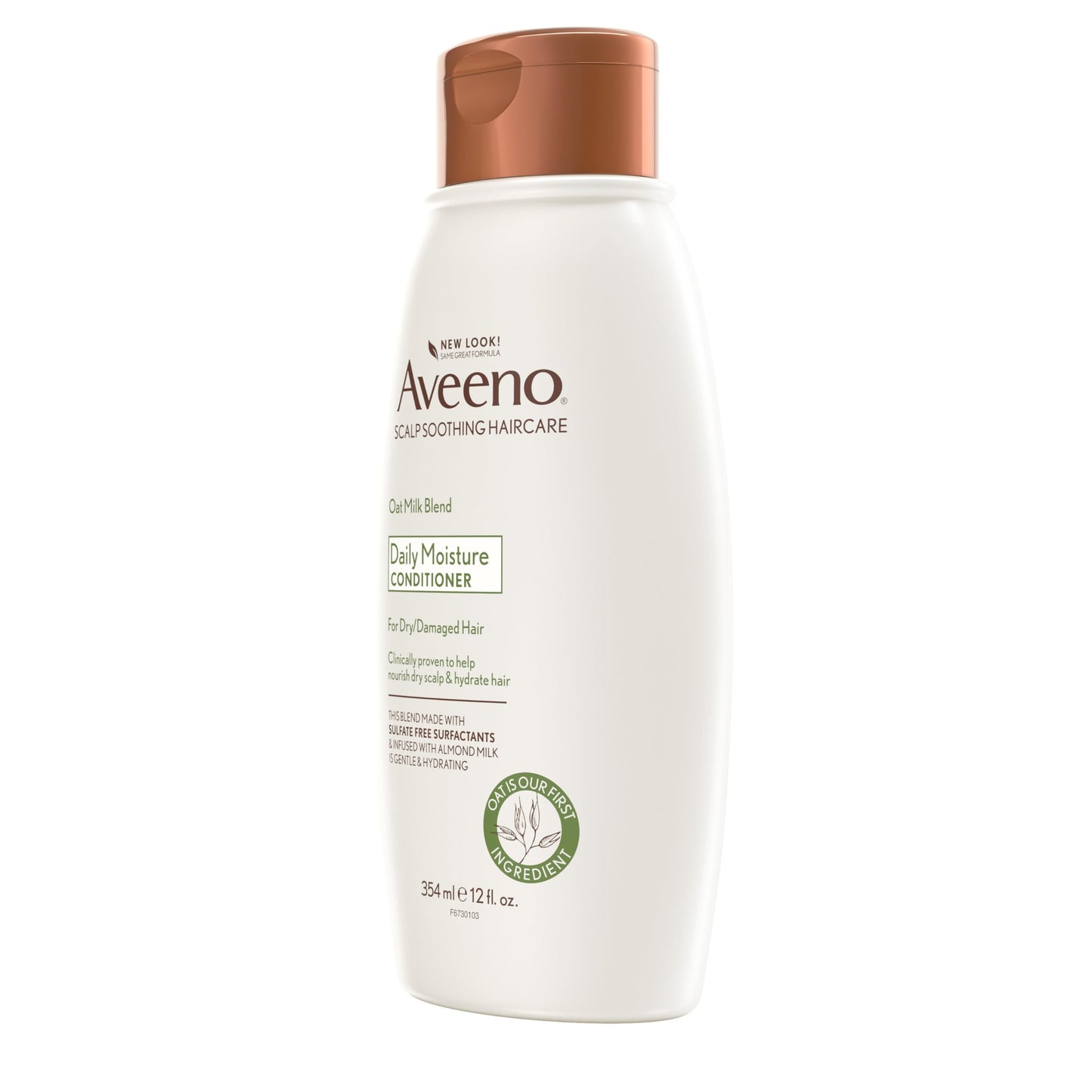Aveeno Oat Milk Blend Moisturizing Conditioner, Ultra-Hydrating, for Dry, Damaged Hair, 12 fl oz