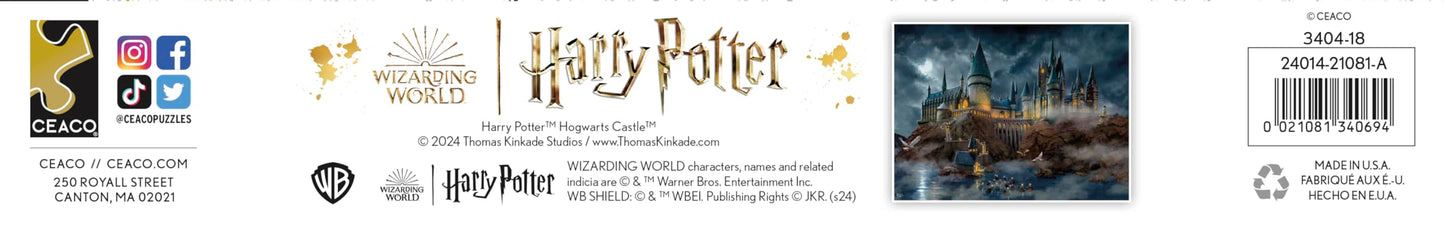 Ceaco - Thomas Kinkade - Harry Potter - Hogwart's Castle - 1500 Piece Jigsaw Puzzle