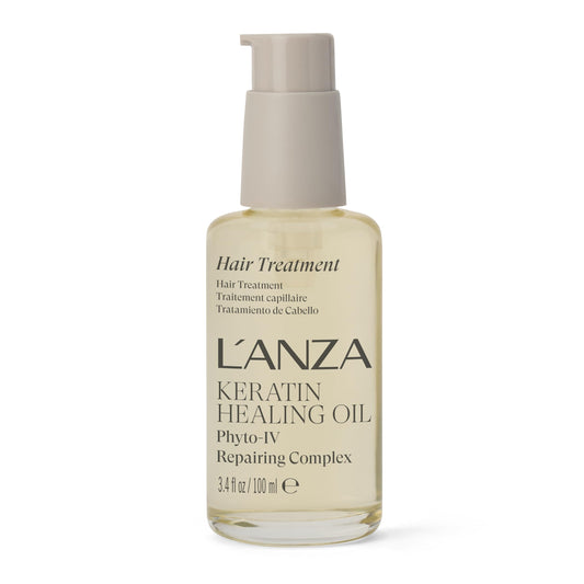 L'ANZA Keratin Healing Hair Oil Treatment, Keratin Hair Treatment, Hair Oil For Damaged Hair, Revives & Nourishes, Sulfate Free Healing Oil for Hair with Phyto IV Complex, Cruelty Free Hair Care