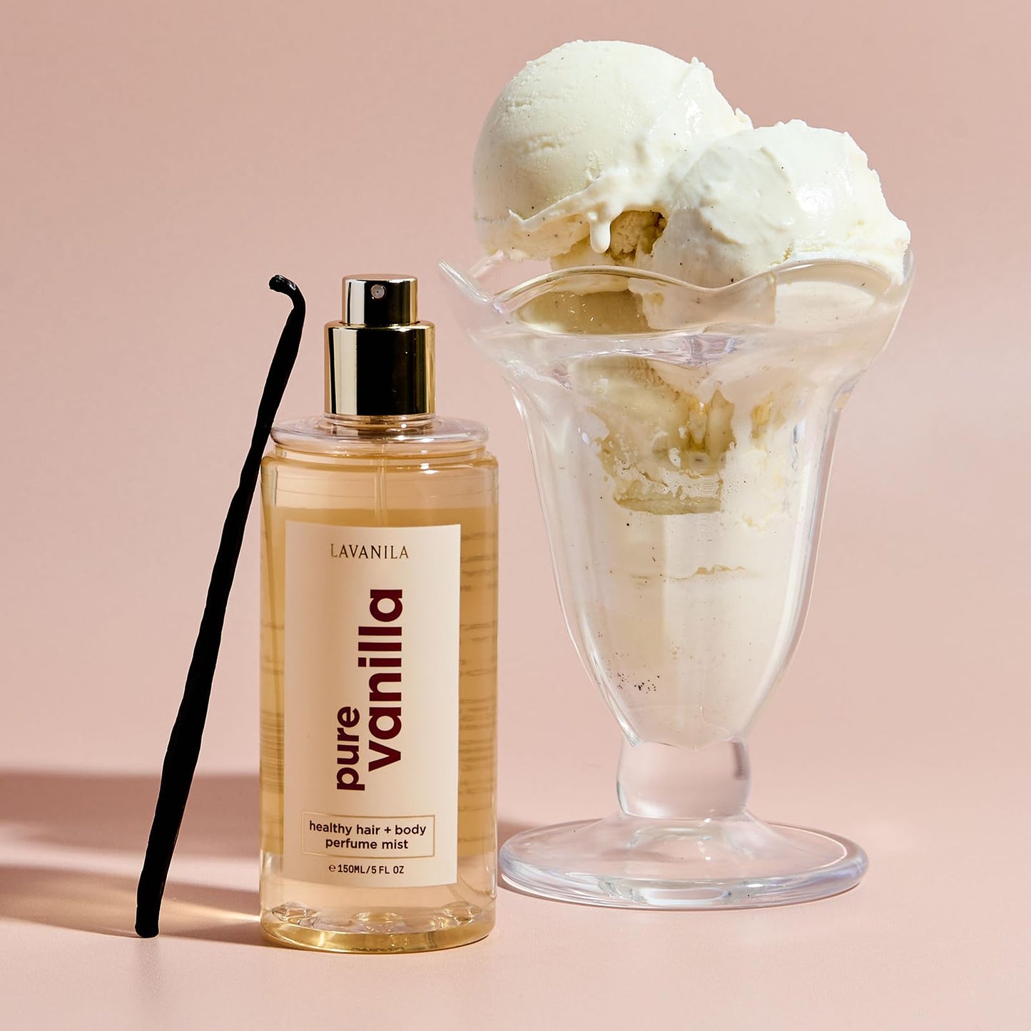 Lavanila Pure Vanilla Hair & Body Perfume Mist 5 Fl Oz | Sweet Warm Scent with Jojoba Oil, Madagascar Vanilla, Tonka Bean & Heliotrope