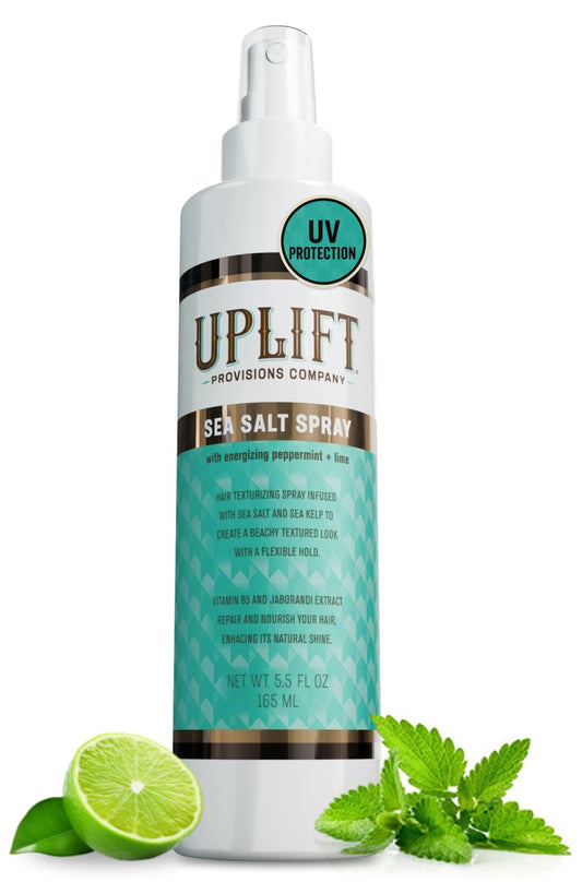 Uplift Provisions Sea Salt Spray 5.5 oz – Adds Texture & Volume for Beach Waves, Enhances Curls, Boosts Fine or Thin Hair, Lightweight Hold