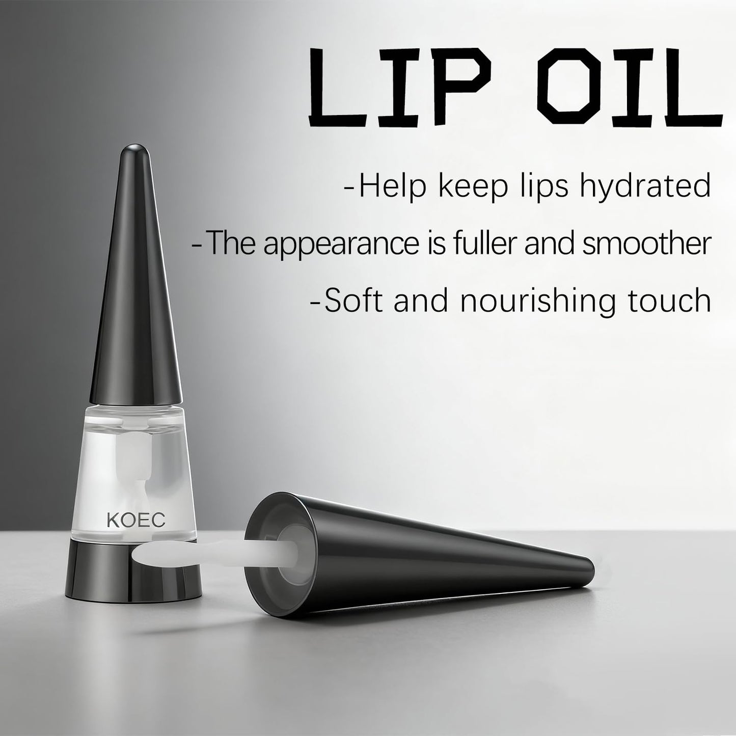 Plumping Shiny Lipstick 2-Pack – Moisturizing Transparent Lipstick with Hyaluronic Acid, Lightweight & Comfortable, 0.20 oz (6g)