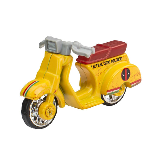 HOT WHEELS Retro Entertainment Collection,Deadpool Scooter, TV, & Video Games, Iconic Replicas for Play or Display, Gift for Collectors