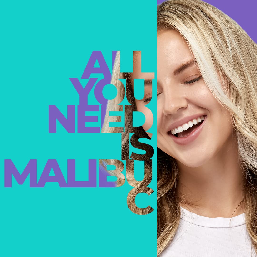 Malibu C Blondes Wellness Remedy (3 Packets) – Removes Brassiness & Discoloration from Blonde, Highlighted, or Bleached Hair, Restores Shine & Vibrance