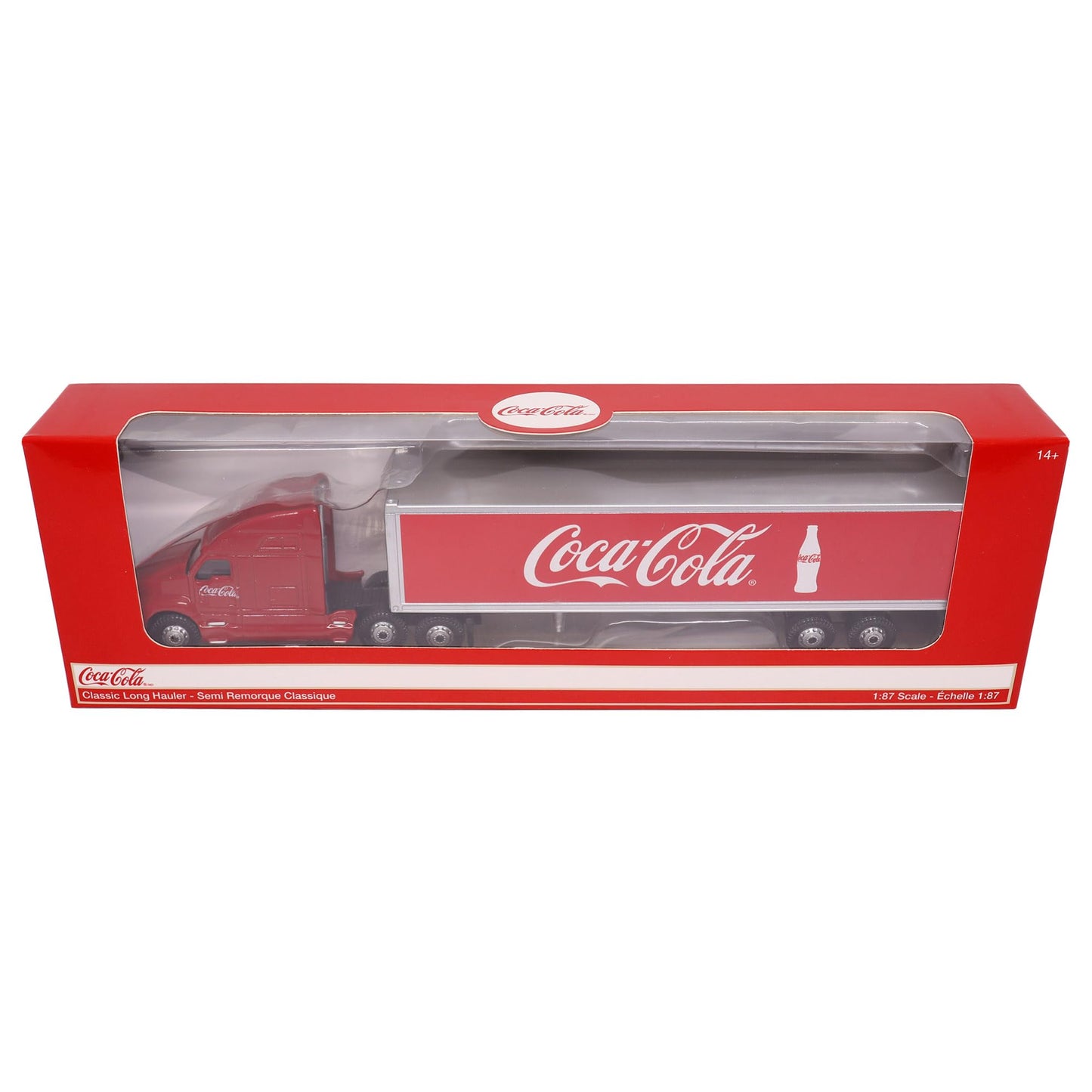 Motor city classics Coca-Cola Diecast Collectible | Long Hauler | 1:87 Diecast Scale Model 487010 | Officially Licensed Coca-Cola Diecast