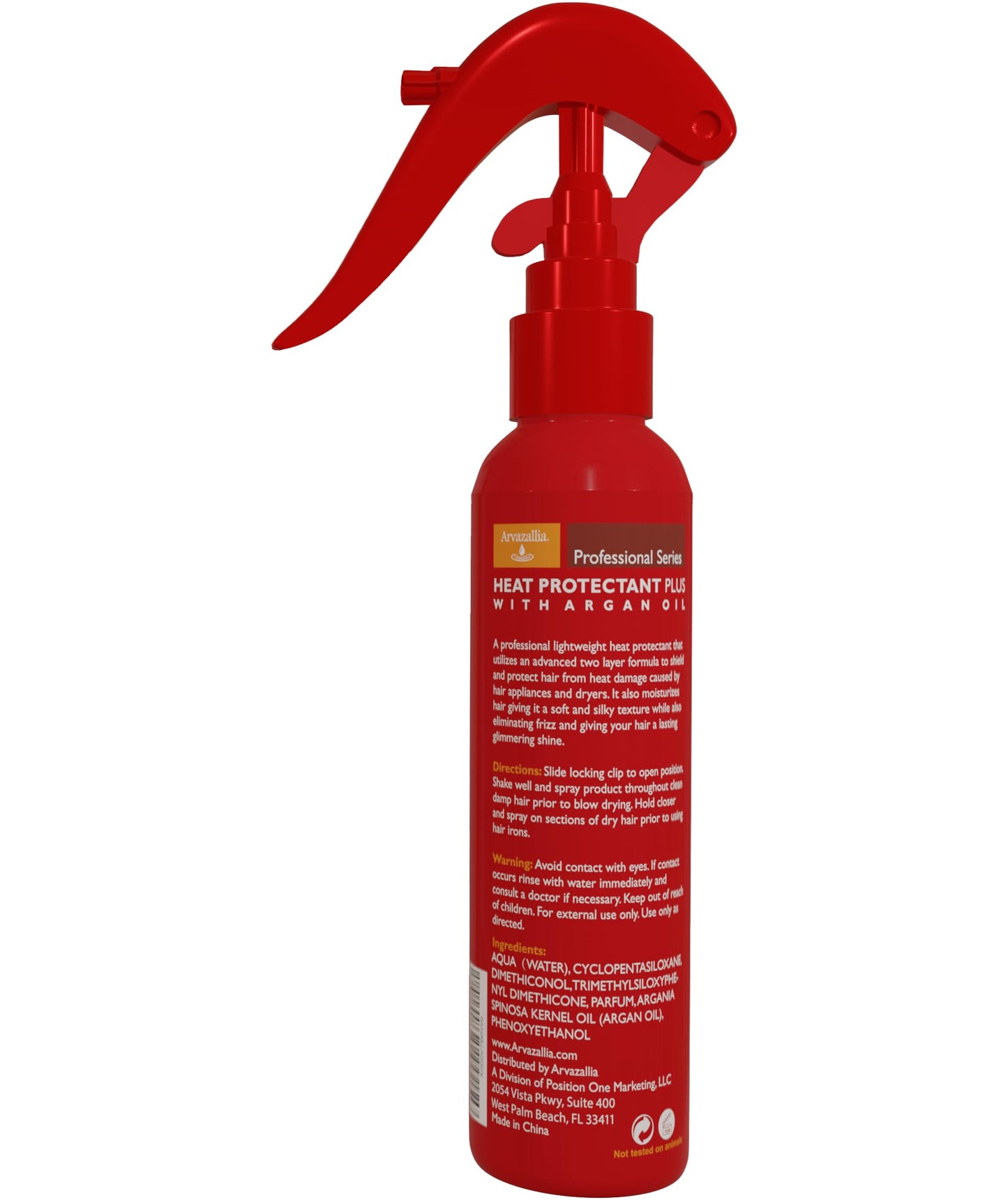 Arvazallia Heat Protectant Spray with Argan Oil - Professional Grade Thermal Protector, Leave-in Conditioner, Anti-frizz, and Shine Spray