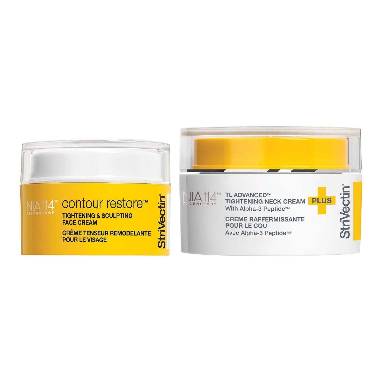StriVectin Contour & Tighten Duo – TL Advanced Neck Cream + Face Sculpting Cream, Lifts, Firms & Restores Face, Neck & Décolleté, 2x1.7 oz