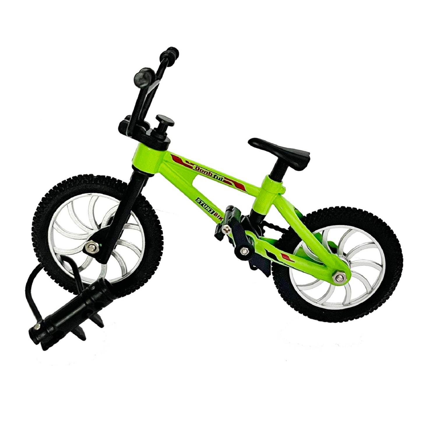 Mini Finger Bike Toy – Alloy Mountain Bicycle Model with Tools, Movable Parts, Gift for Kids & Collectors (Green)
