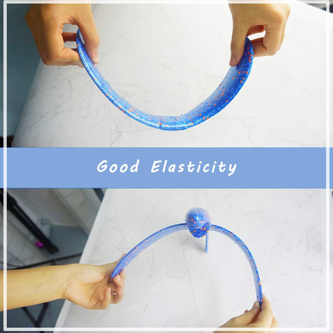 Foam Glider Airplane Toy 13.5" Hand-Throw Plane, Outdoor Flying Toy, 3 Modes, 2-Pack Red & Blue – Birthday Gifts for Kids