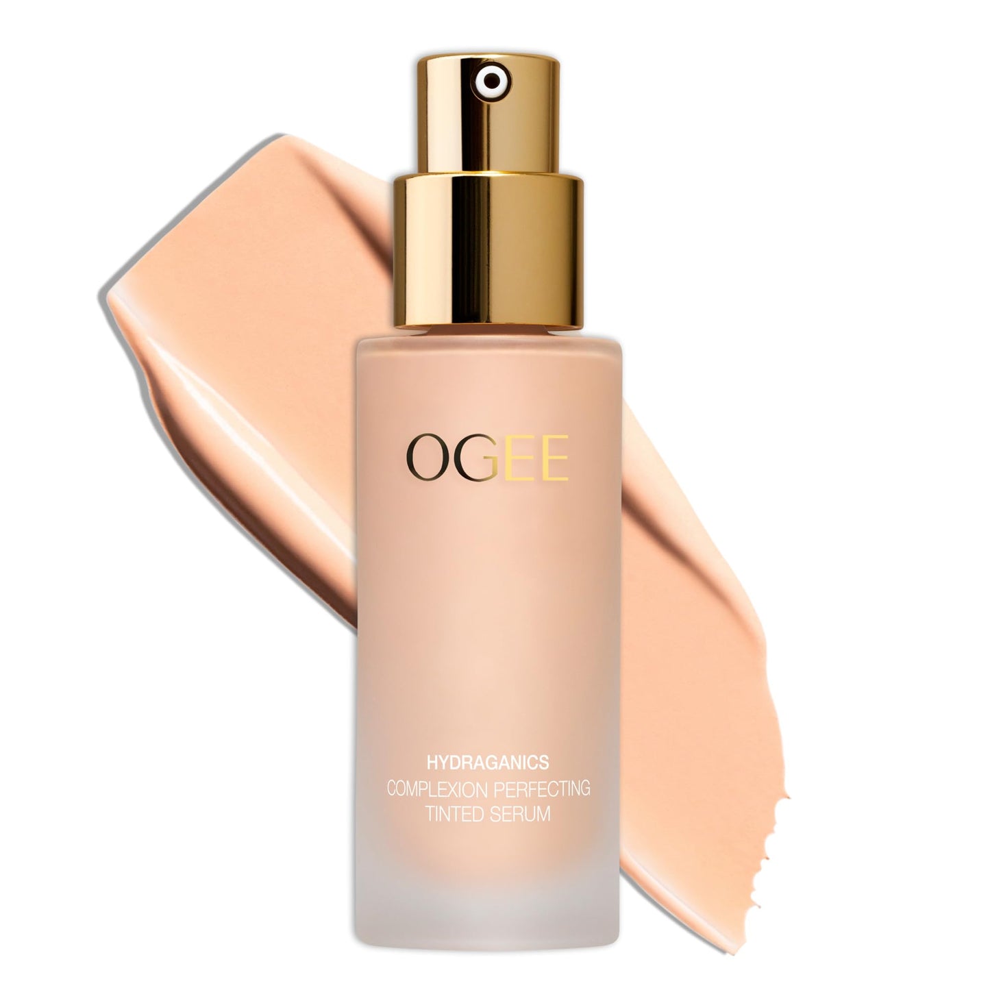 Ogee Complexion Perfecting Liquid Foundation - Lightweight Tinted Moisturizer with Vitamin C & Jojoba Oil, Fair Pink-Beige, Organic