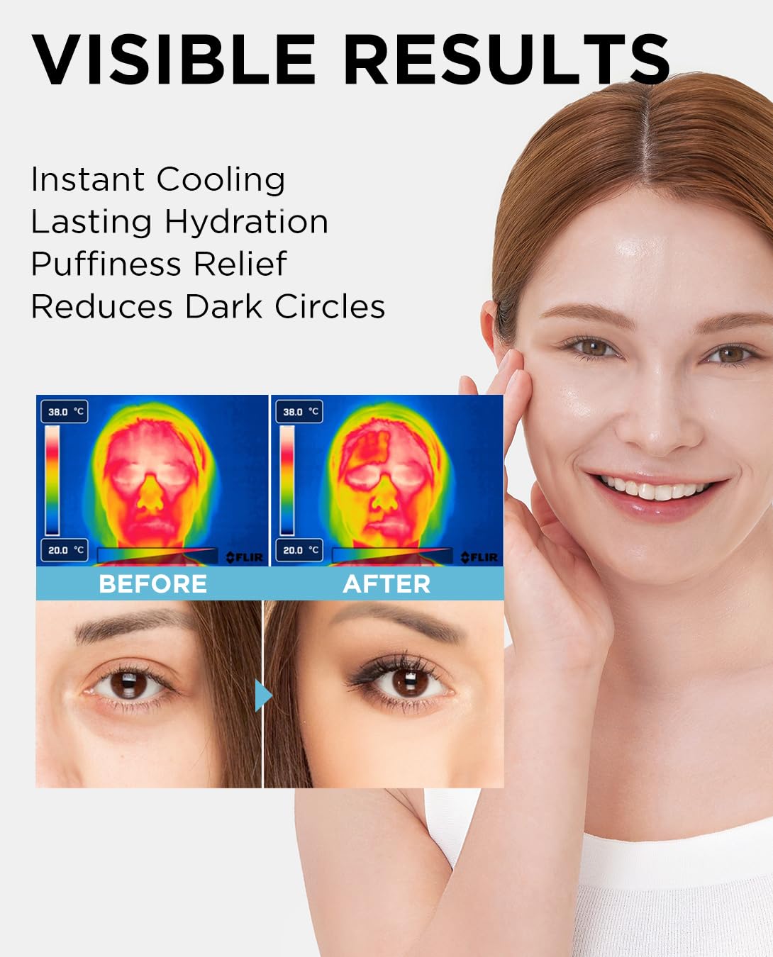 The SAEM Iceland Hydrating Eye Stick 0.24oz – Cooling Under Eye Balm for Dark Circles, Puffiness, Wrinkles & Moisturizing, Aqua Scent