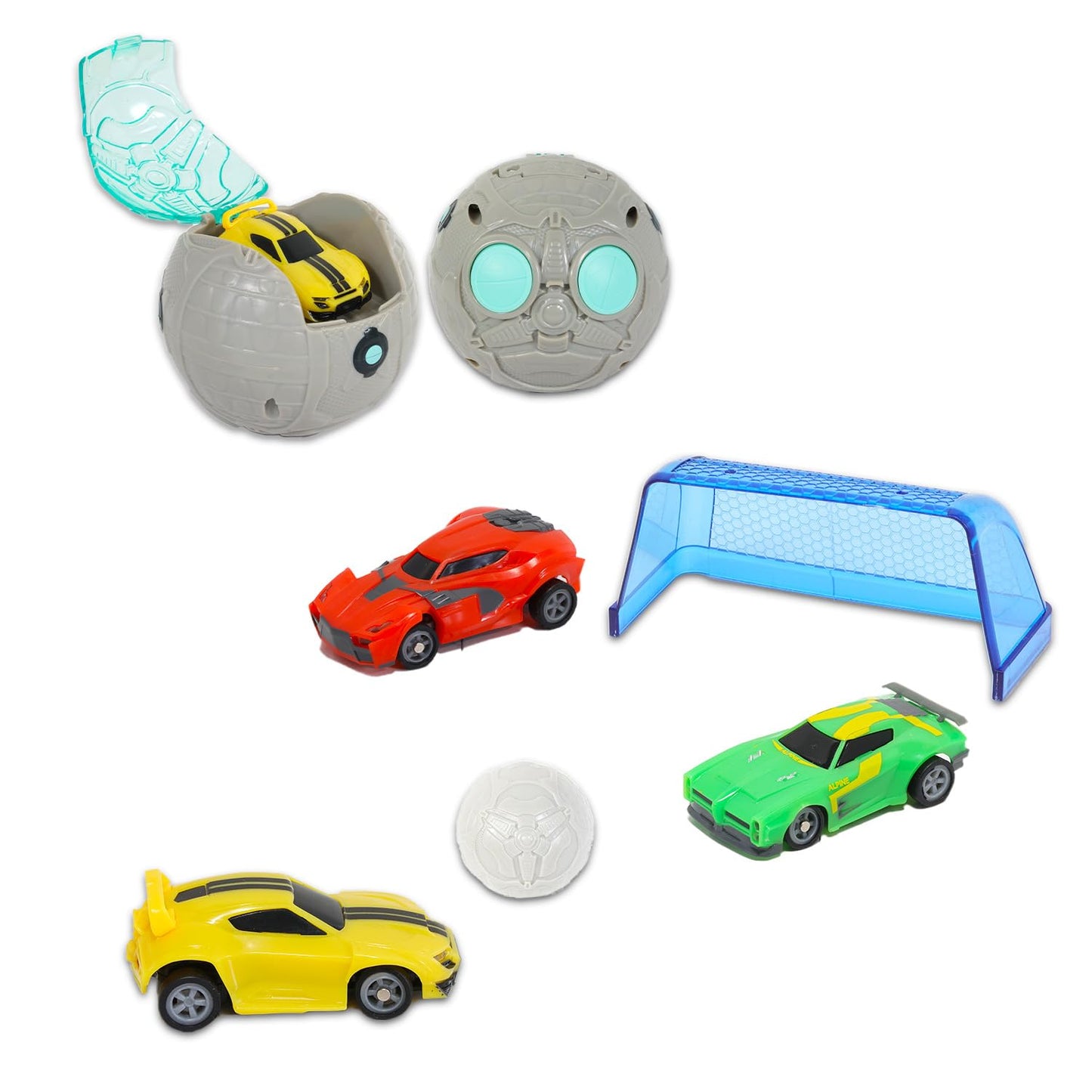 Rocket League RC Toy Cars Set for Kids - 3 Vehicles: Dominus, Takumi & Breakout with Tattoos | Boys Remote Control Playset