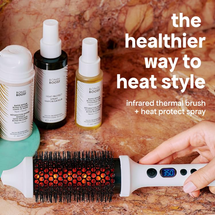 BondiBoost Heat Protectant Spray 4.23 fl oz – Lightweight Mist for Heat Protection, Prevents Damage & Split Ends, Sulfate & Paraben Free for All Hair