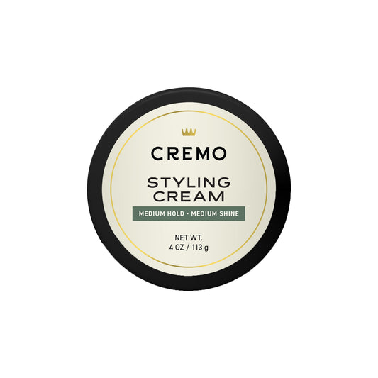 Cremo Hair Styling Cream, Barber Grade, Medium Hold, Medium Shine Hair Products, 4 Oz
