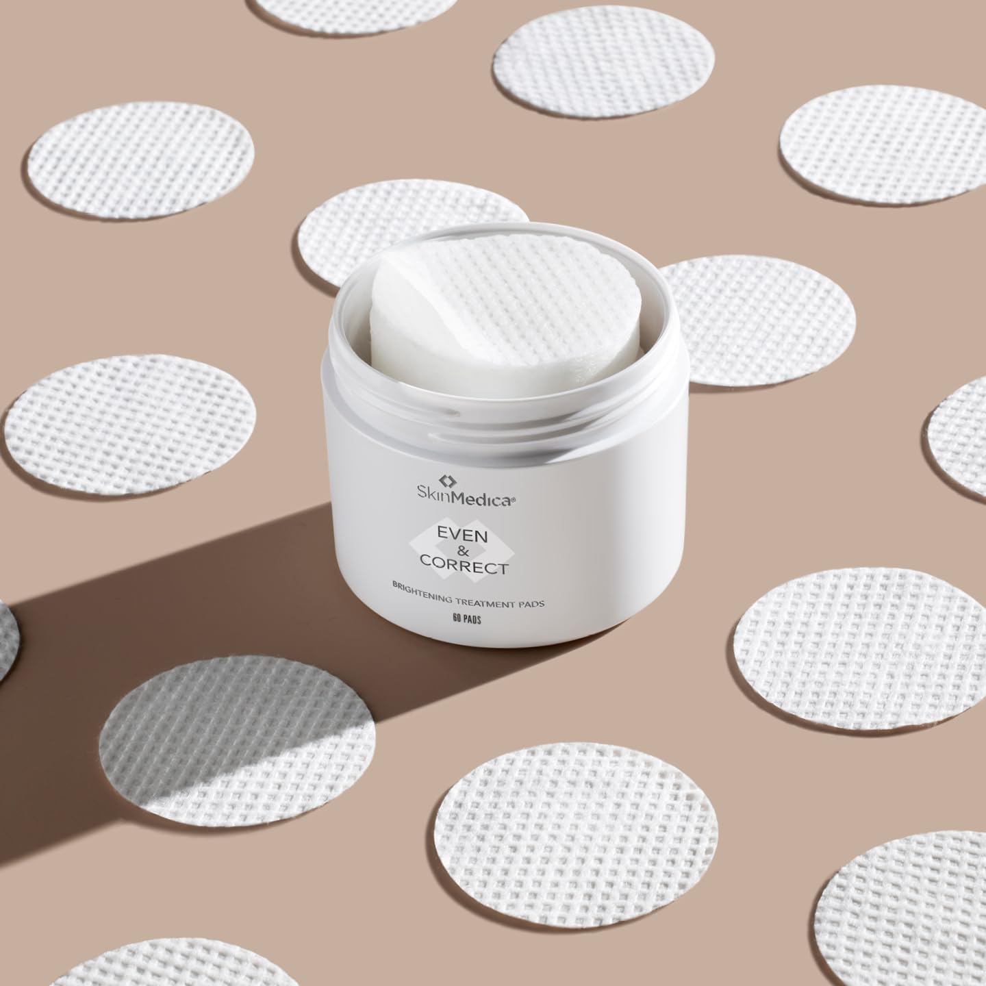 SkinMedica Even & Correct Brightening Treatment Pads – 10% Glycolic Acid Exfoliating Face Pads, Retinol-Free, Alcohol-Free, Hydroquinone-Free, 60 Ct