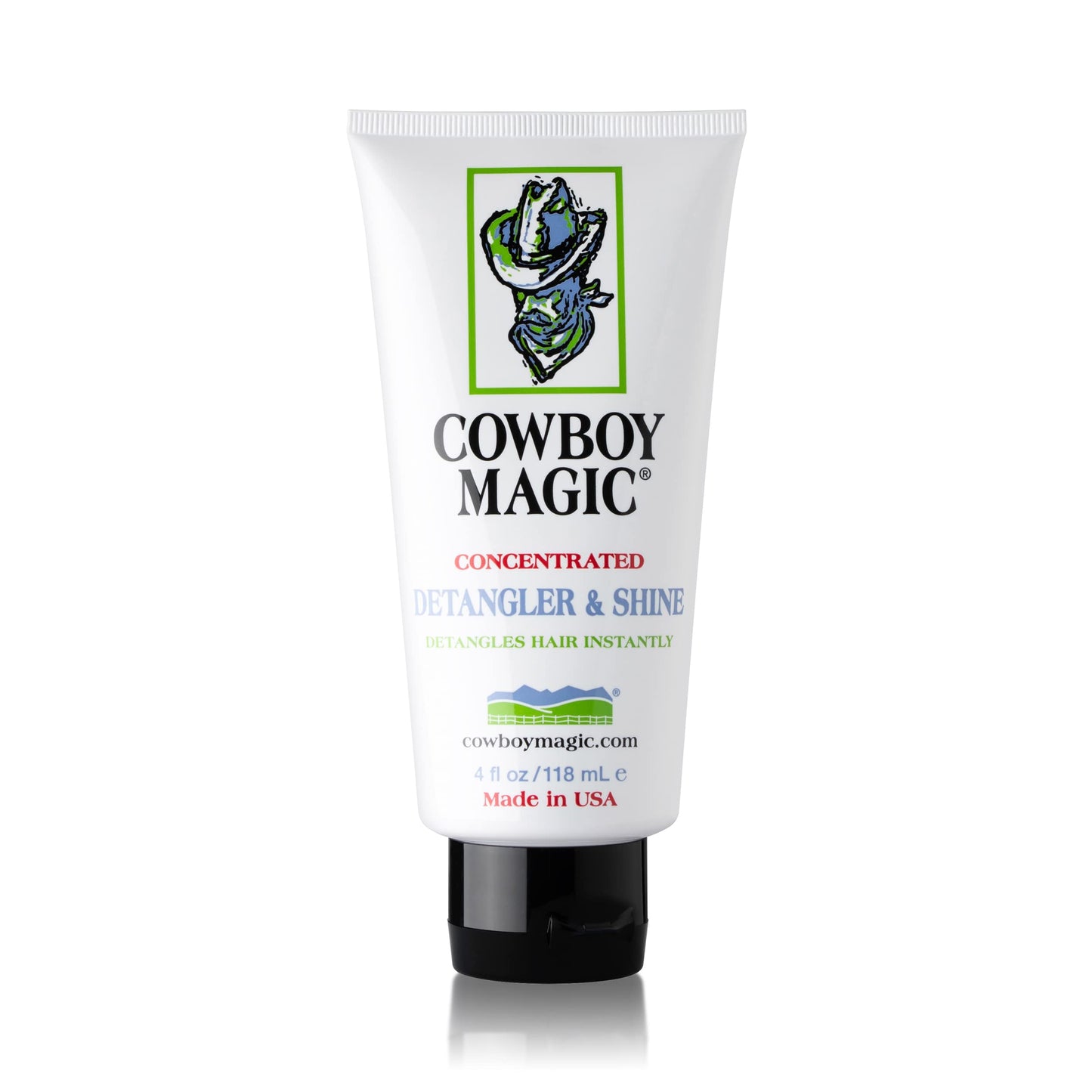 Cowboy Magic hair care product tube on a white background