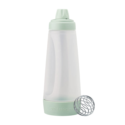 Whiskware Pancake Bottle & Batter Dispenser with BlenderBall Whisk – Durable, No-Mess, BPA-Free, Dishwasher Safe, Mint