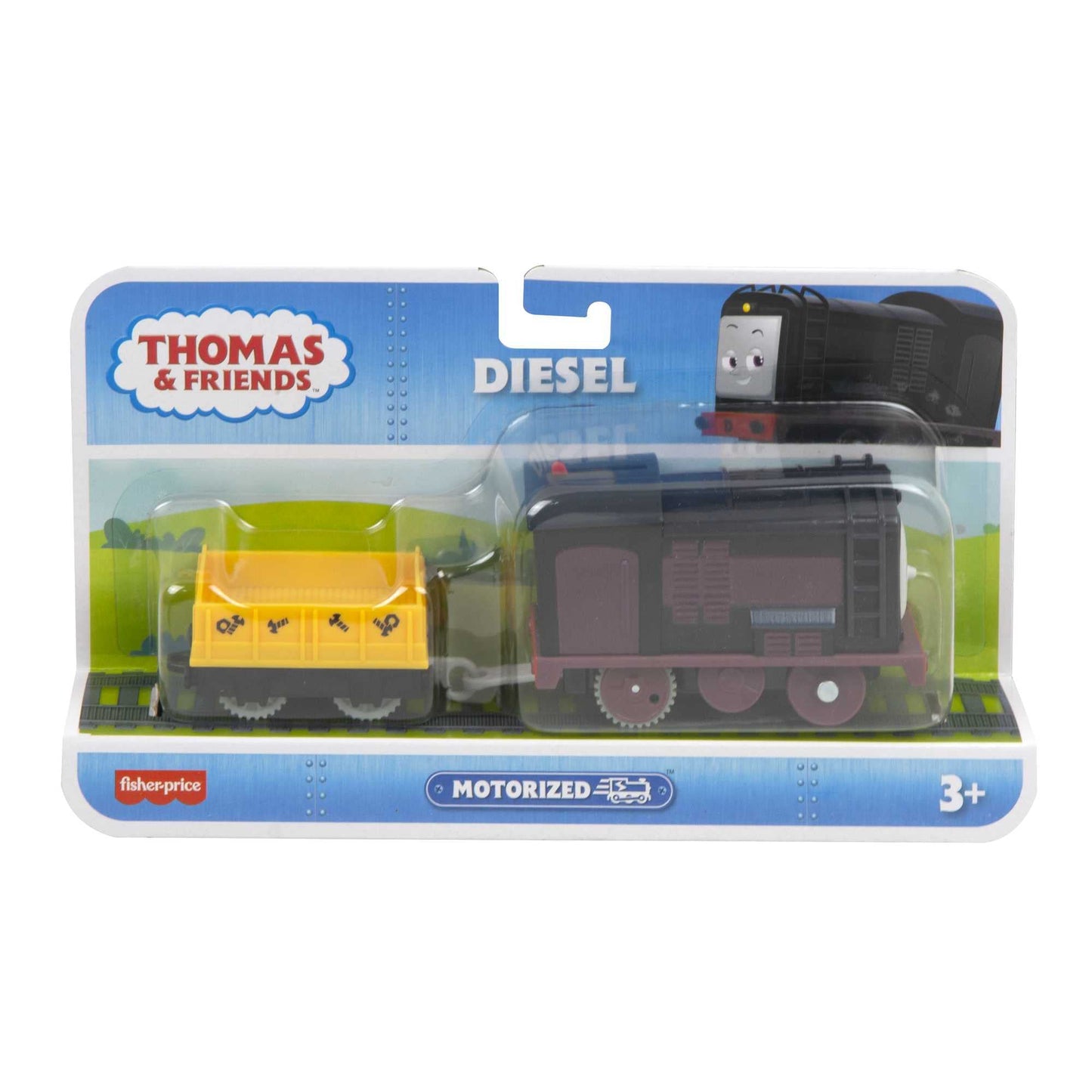 Thomas & Friends Motorized Toy Train Diesel Battery-Powered Engine with Cargo for Pretend Play Preschool Kids Ages 3+ Years