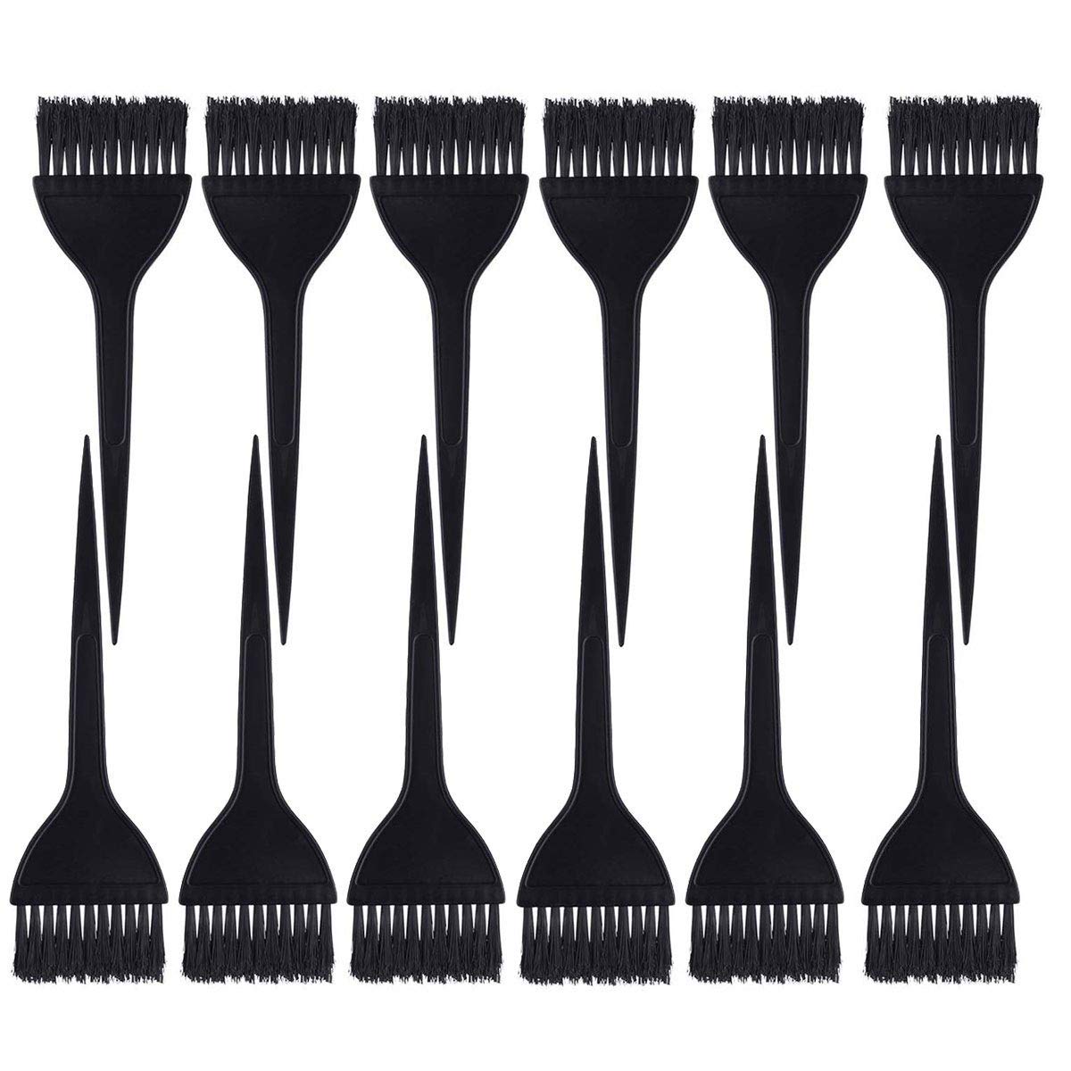 12 Pack Hair Dye Brushes, Color Tint Applicator, Hair Coloring Dying Brush Kit for Solon Black