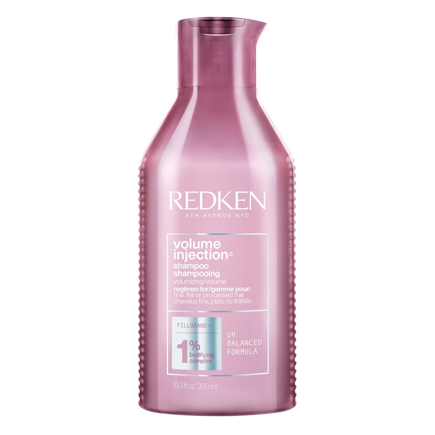 Redken Volume Injection Shampoo | Lightweight Volumizing Shampoo for Fine, Flat Hair | Adds Lift, Fullness & Body | Soft, Shiny Finish | Paraben-Free