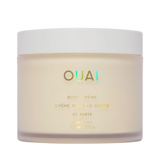 OUAI St. Barts Whipped Body Cream – Hydrating Cupuaçu Butter, Coconut Oil & Squalane Formula for Soft, Glowing Skin – Sulfate-Free, 7.5 oz