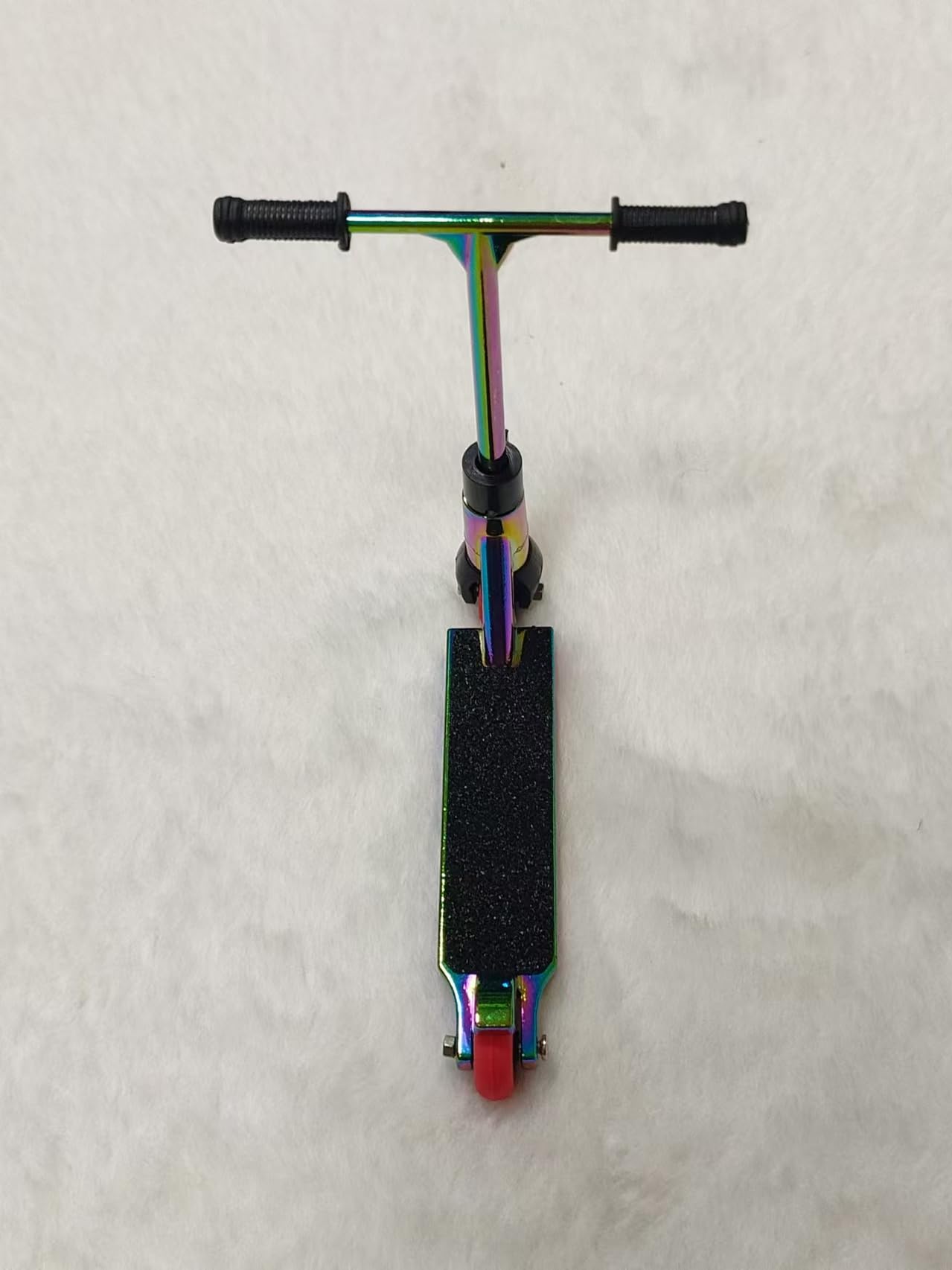 LEEFAI Metal Finger Scooter Alloy Pro Finger Stunt Scooter-Solid Metal fingerscooter (Rainbow)