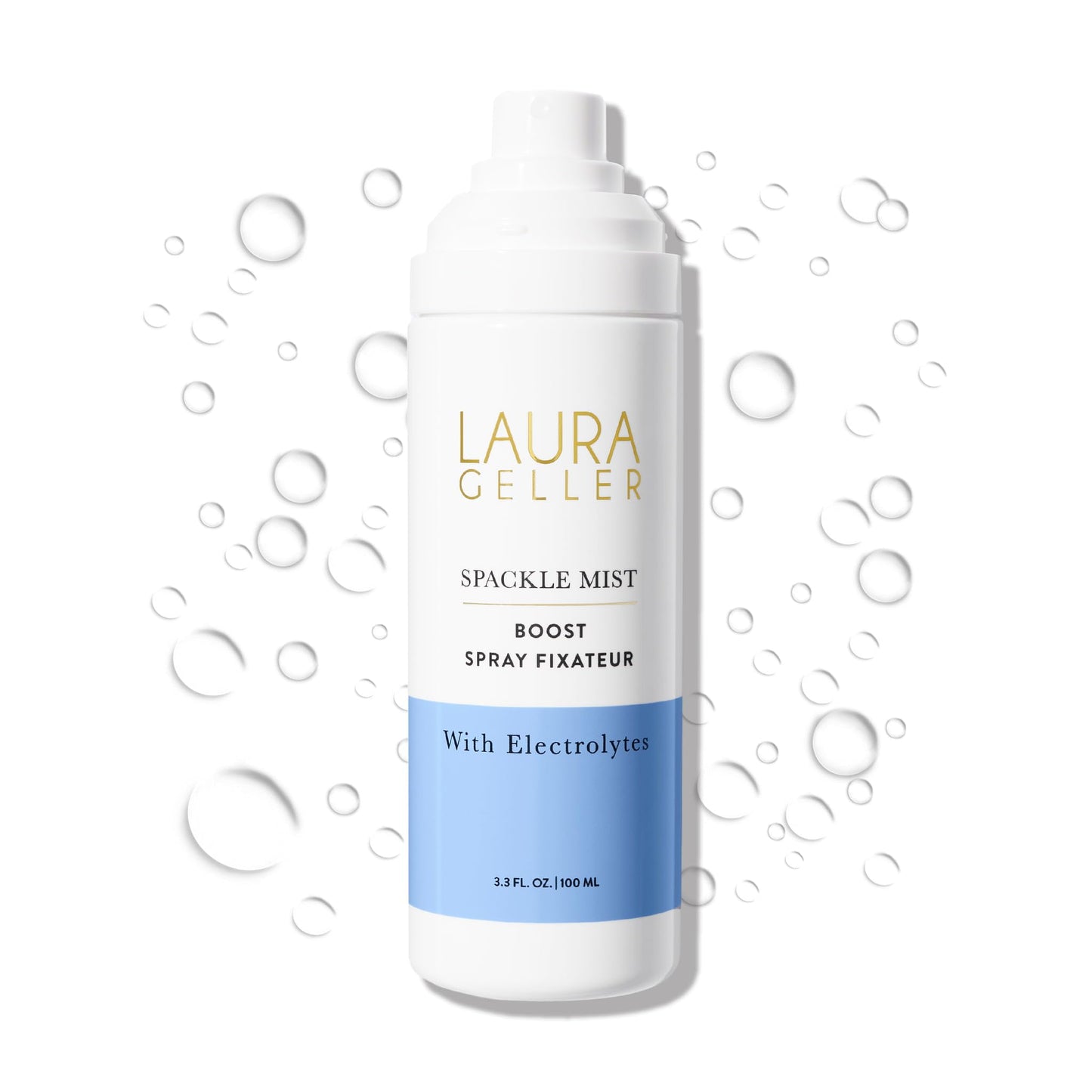 LAURA GELLER New York Spackle Mist Boost Setting Spray – Long-Lasting, Dewy Finish, Electrolytes & Blue Light Protection