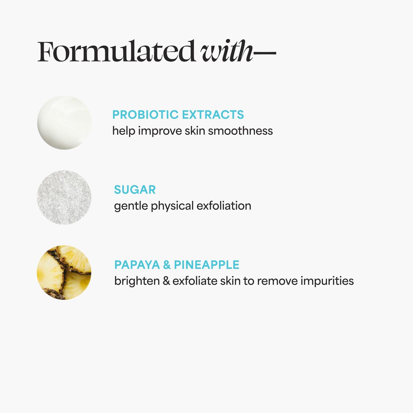 TULA Skin Care So Polished Exfoliating Sugar Scrub – Gentle Face Exfoliator with Sugar, Papaya & Probiotics for Smooth, Radiant Skin, 2.9 oz