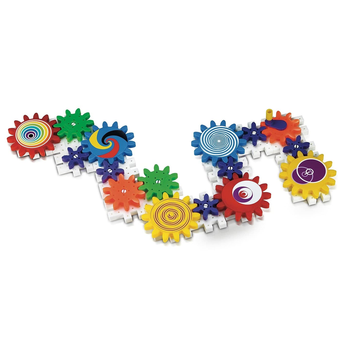 Quercetti Kaleido Gears - 55 Piece Building Set with 3 Different Sized Gears Georello Kaleido Gears