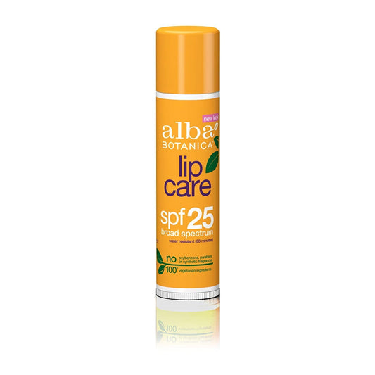 Alba Botanica Moisturizing Sunscreen Lip Balm Spf 25 0.15 oz