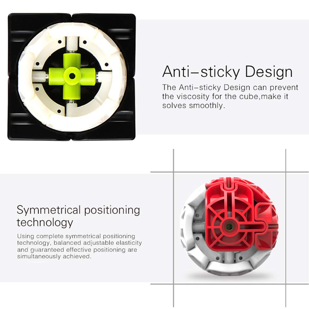 QiYi Qidi 2x2 Speed Cube Puzzle, Smooth Bright-Light Stickers, Classic Colors – Educational Toy to Boost Kids’ Focus & Responsiveness