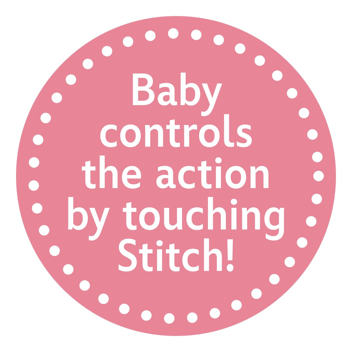 Just Play Disney Baby Musical Crawling and Talking Pals, Stitch, Interactive Plush Toy, Kids Toys for Ages 09 Month