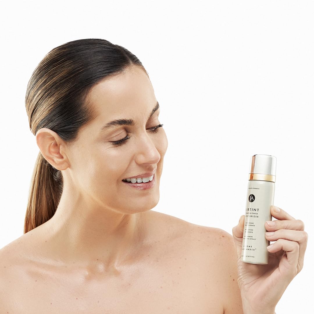 Jerome Alexander MagicMinerals AirTint Tinted Moisturizer AirBrush Spray Light Shade | Tinted Moisturizer Spray with Anti-Aging Ingredients | Light