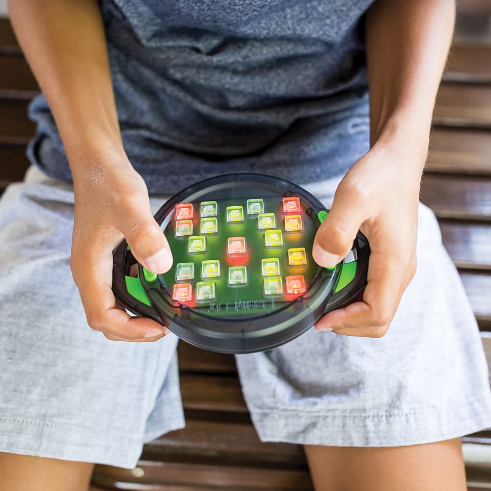 Educational Insights BrainBolt – Handheld Memory Game with Light & Sound, Electronic Brain Teasers for Kids, Teens & Adults Ages 7+, Gamer Gift