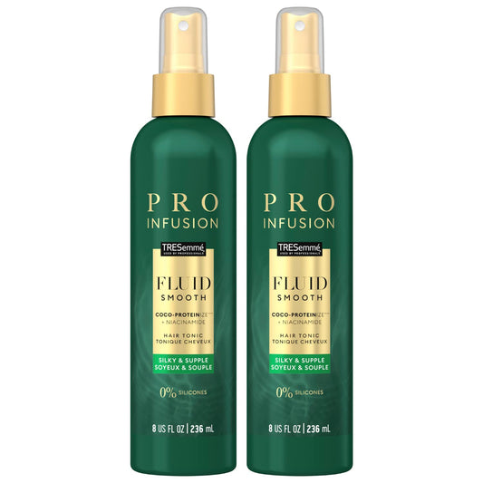TRESemmé Pro Infusion Volume Tonic Hair Thickening Spray with Biotin & Coconut, Plant-Based Texturizing Spray for Women, 8 Oz, 2 Pack