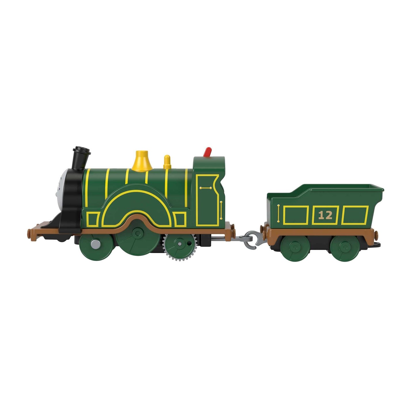 Thomas & Friends Motorized Toy Train Emily Battery-Powered Engine with Tender for Pretend Play Preschool Kids Ages 3+ Years