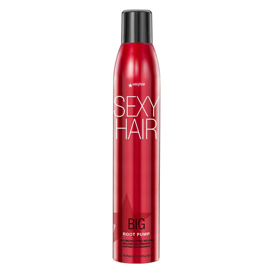 SexyHair Big Root Pump Volumizing Spray Mousse, 10 Oz | Volume with Medium Hold | Up to 72 Hour Humidity Resistance
