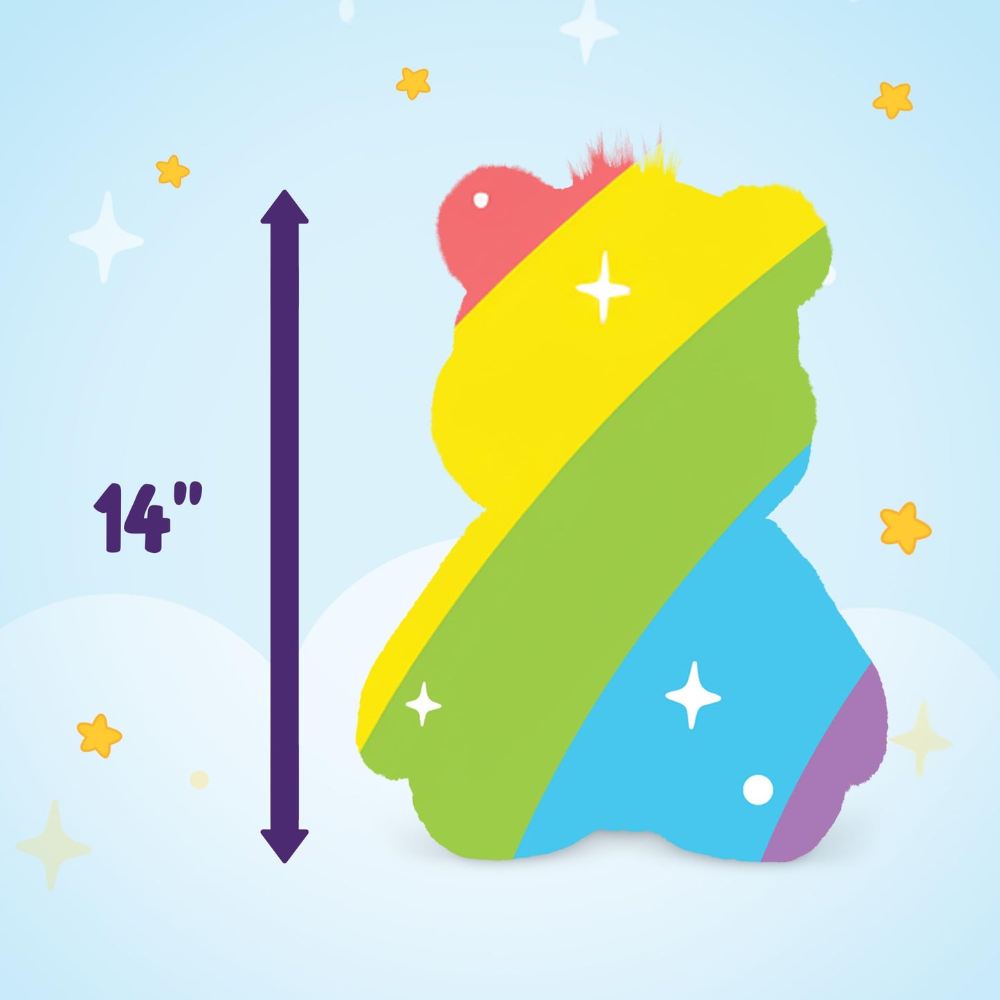 Care Bears 14” Grumpy Bear Plush - Super Soft Blue Stuffed Animal Toy for Kids, Collectors & Gift Giving (Holidays, Birthdays & More)