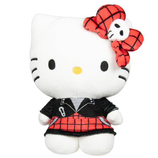 Jazwares Hello Kitty and Friends Series 2, Hello Kitty Red Punks Plush - Officially Licensed Sanrio Product from Ages 6+
