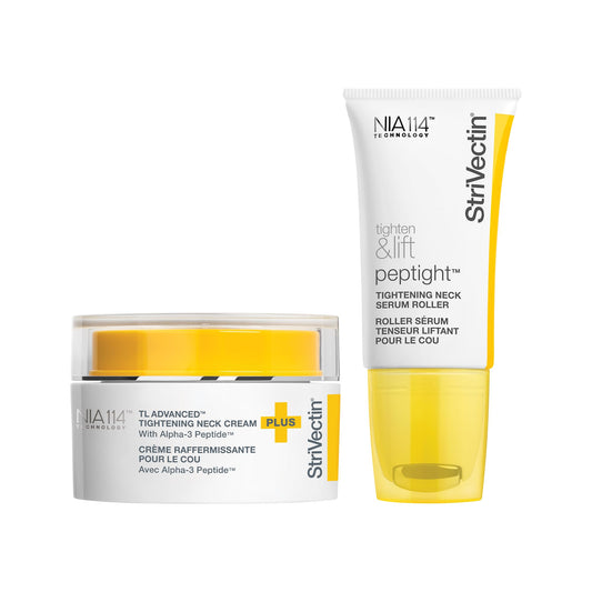 StriVectin Tighten & Smooth Neck Cream and Neck Serum Roller Anti-aging Skin Care 2-Piece Set